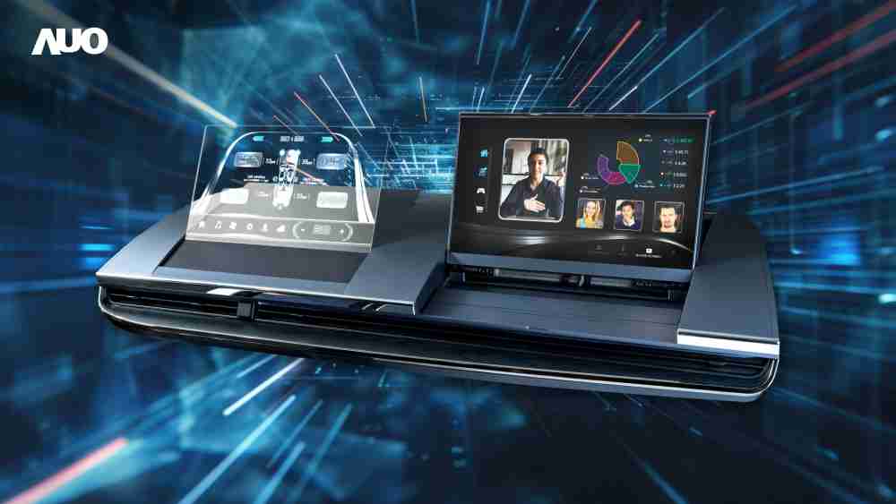 汇旺支付Micro LED Display HMI解决方案打造透明Micro LED前座仪表，，呈现信息并保留驾驶视野开阔；亦为副驾驶座乘客打造收放自如的Micro LED屏幕，，在不影响显示质量的前提于显示区内建镜头，，让用户能与视讯对象直接眼神接触，，提供绝佳的双向沟通体验